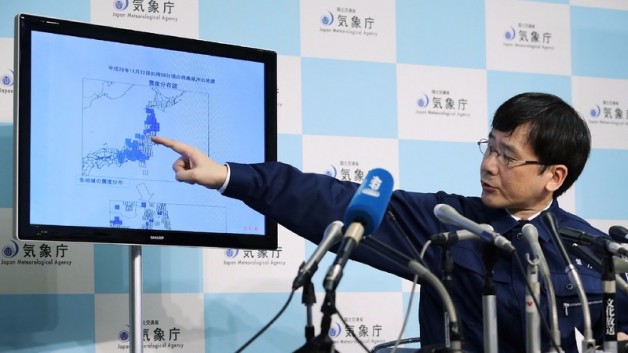 ▲ 福島7.4強震深度僅10公里　3度發布海嘯警報。(圖／路透)