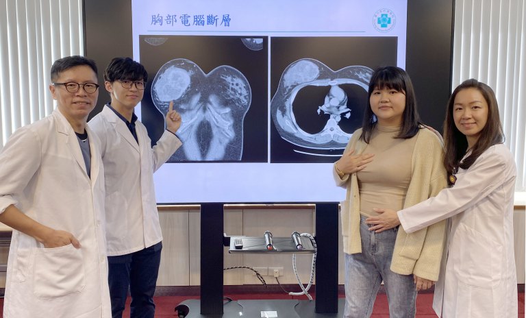 孕期罹瘤切除乳房重建　臺中榮總跨團隊助她完整迎子