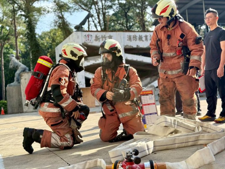 竹市消防局辦裝備器材抽測　高虹安市長：扎實訓練強化第一線救災戰力