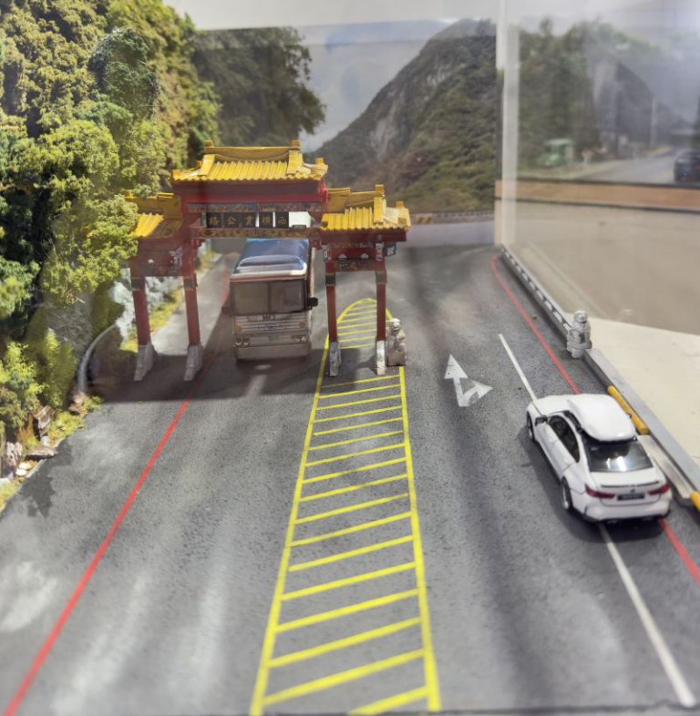 蕭如松藝術園區展出光陰的縮景用模型看台灣