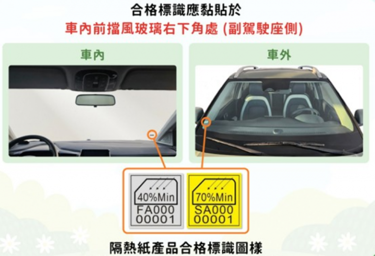 汽車黏貼隔熱紙新規定228上路！