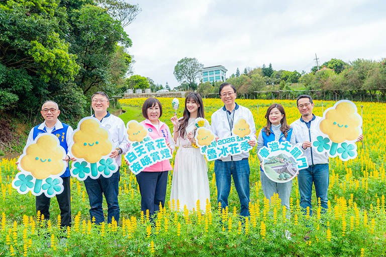 2026魯冰花季盛大開幕　張市長力邀國人來龍潭賞花