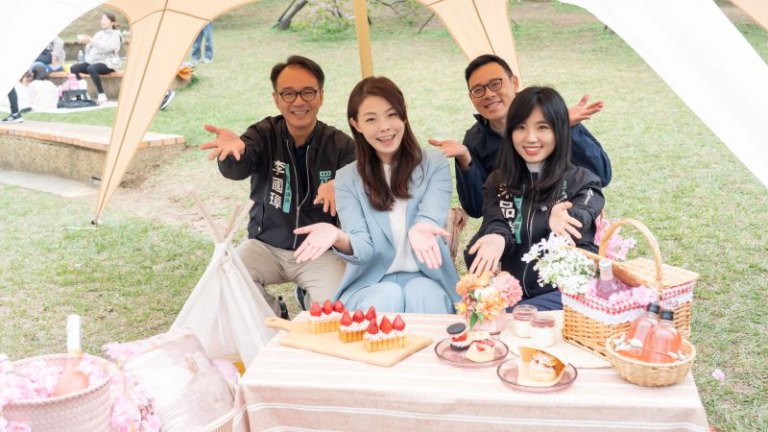 竹市賞花季「花現好日仔」浪漫揭幕　高虹安市長邀走進百年新竹公園賞櫻