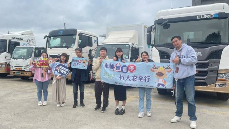 持續推動路口停讓　攜手貨運業者雙軌並行