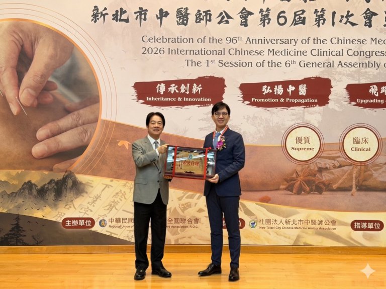 中醫學研究之光　高雄長庚蔡明諺部主任榮獲「中醫師華佗醫療奉獻獎」