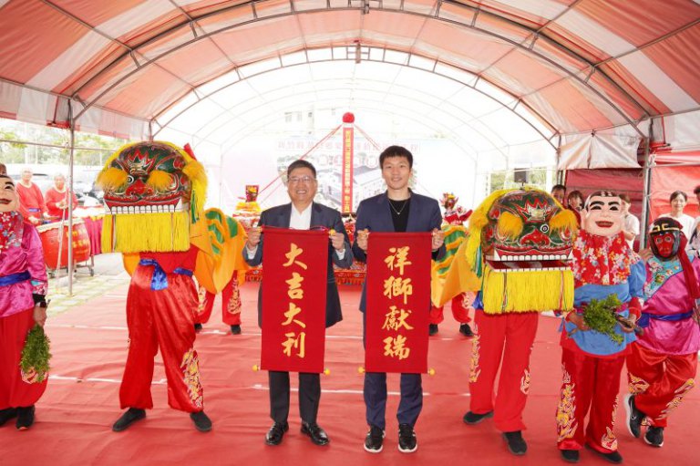 斥資4.5億元打造湖口樂活運動館 楊文科、李洋持金鏟動土拚全民運動 斥資4.5億元打造湖口樂活運動館 楊文科、李洋持金鏟動土拚全民運動