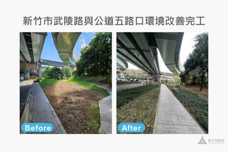 竹市武陵路與公道五路口環境改善完工　高虹安市長：打造安全友善人本空間