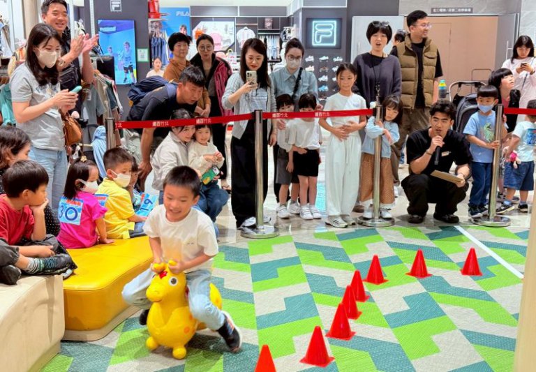 清明兒童連假　遠百竹北推出多項熱門親子活動造成人氣爆棚