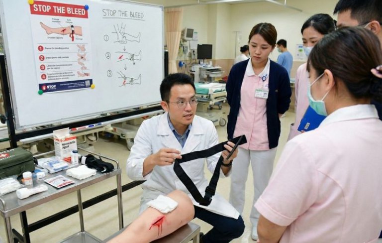 與死神拔河的3分鐘　大量出血撥119並持續壓住傷口