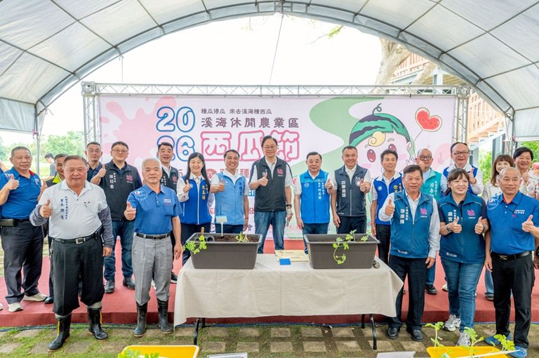 溪海西瓜節種植登場體驗農趣　張善政盼深化在地農業認同