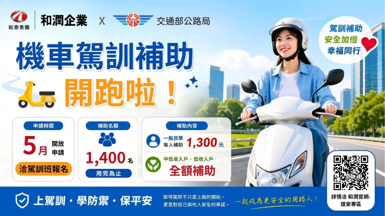 善心捐款3萬　高雄區監理所加碼補助中低收入戶機車駕訓
