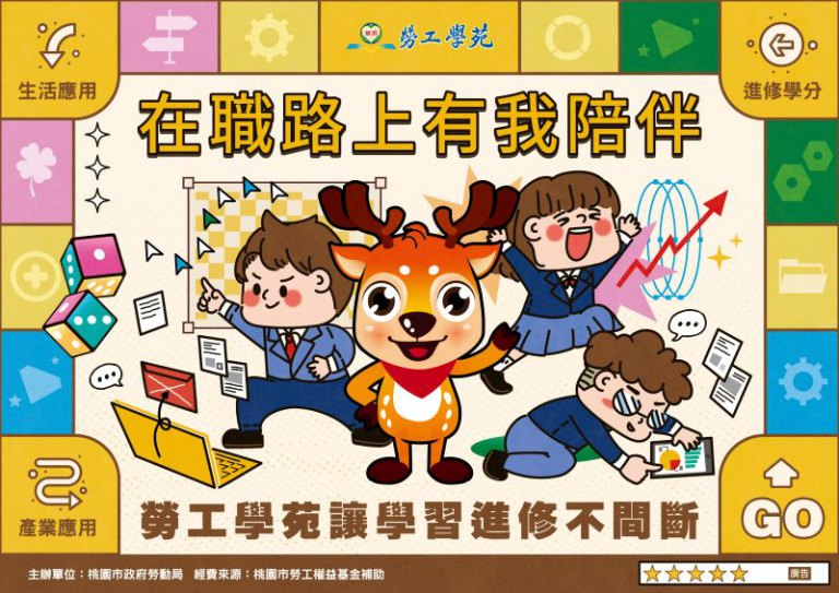桃園勞工學苑實用在職課程搶手招生中　歡迎戶籍地或工作地於桃園市之在職勞工報名參加