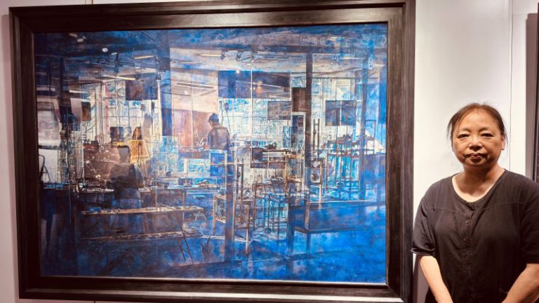游雯珍水彩畫展在蕭如松藝術園區展出
