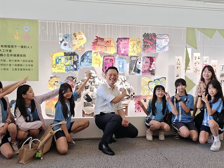 桃園兒美館共融特展登場 孩子揮別不要碰自在探索藝術 桃園兒美館共融特展登場 孩子揮別不要碰自在探索藝術