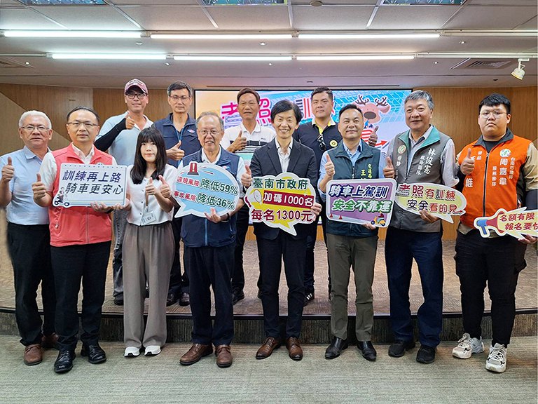 南市機車駕訓增額補助一千名　鼓勵先參訓再平安上路