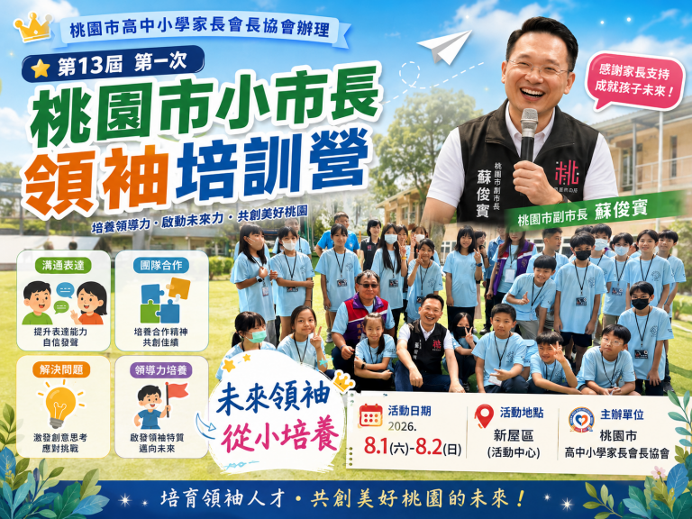小市長領袖培訓營開訓 蘇俊賓勉勇於挑戰培育領導力 小市長領袖培訓營開訓 蘇俊賓勉勇於挑戰培育領導力