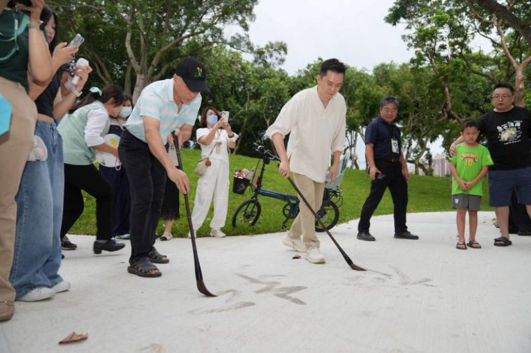 鄭朝方魄力美學重塑「縣福公園」　行草筆意與山水意境打造最大綠地風廊