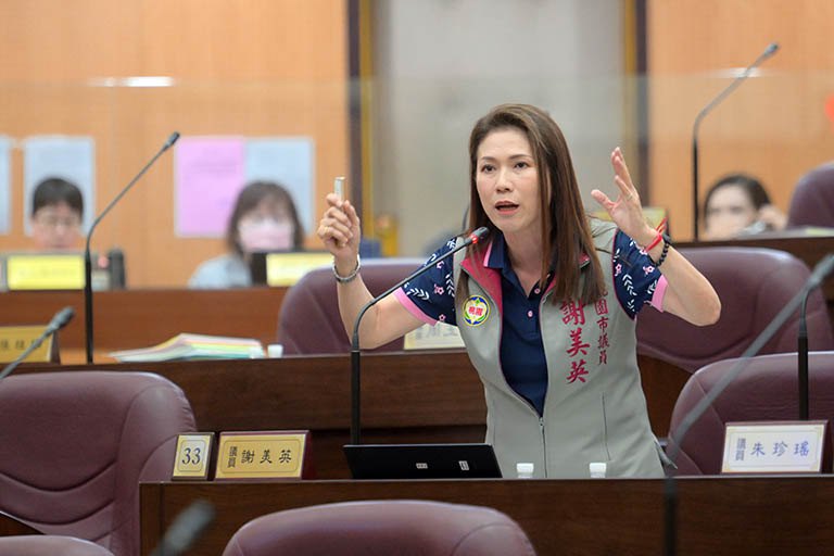 科技執法改標線應給緩衝期 市議員謝美英要求先告知再開罰 科技執法改標線應給緩衝期 市議員謝美英要求先告知再開罰