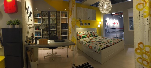 ▲ IKEA將社會住宅單人房型的大小及格局，佈置成1比1的實體空間。(圖片來源／網路)