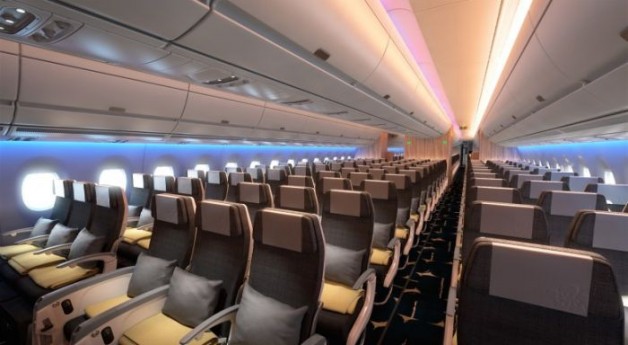 ▲▼ 華航最新長程客機A350今亮相　下週一首飛香港。(圖／中華航空)